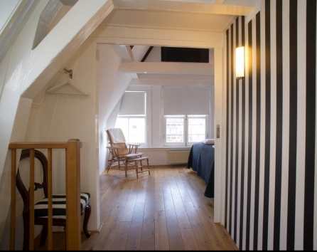 Hallway to Bedroom 1 Singel apartment Amsterdam