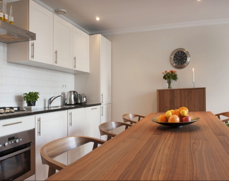 large dining table + 6 chairs