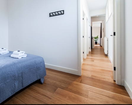 Bedroom and View of Hallway
