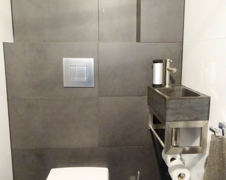 One of two separate toilets