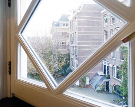 from a window