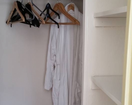 Closet with two single bed