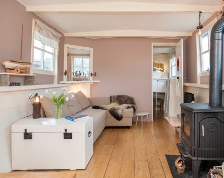 Living Room with Wood Burner